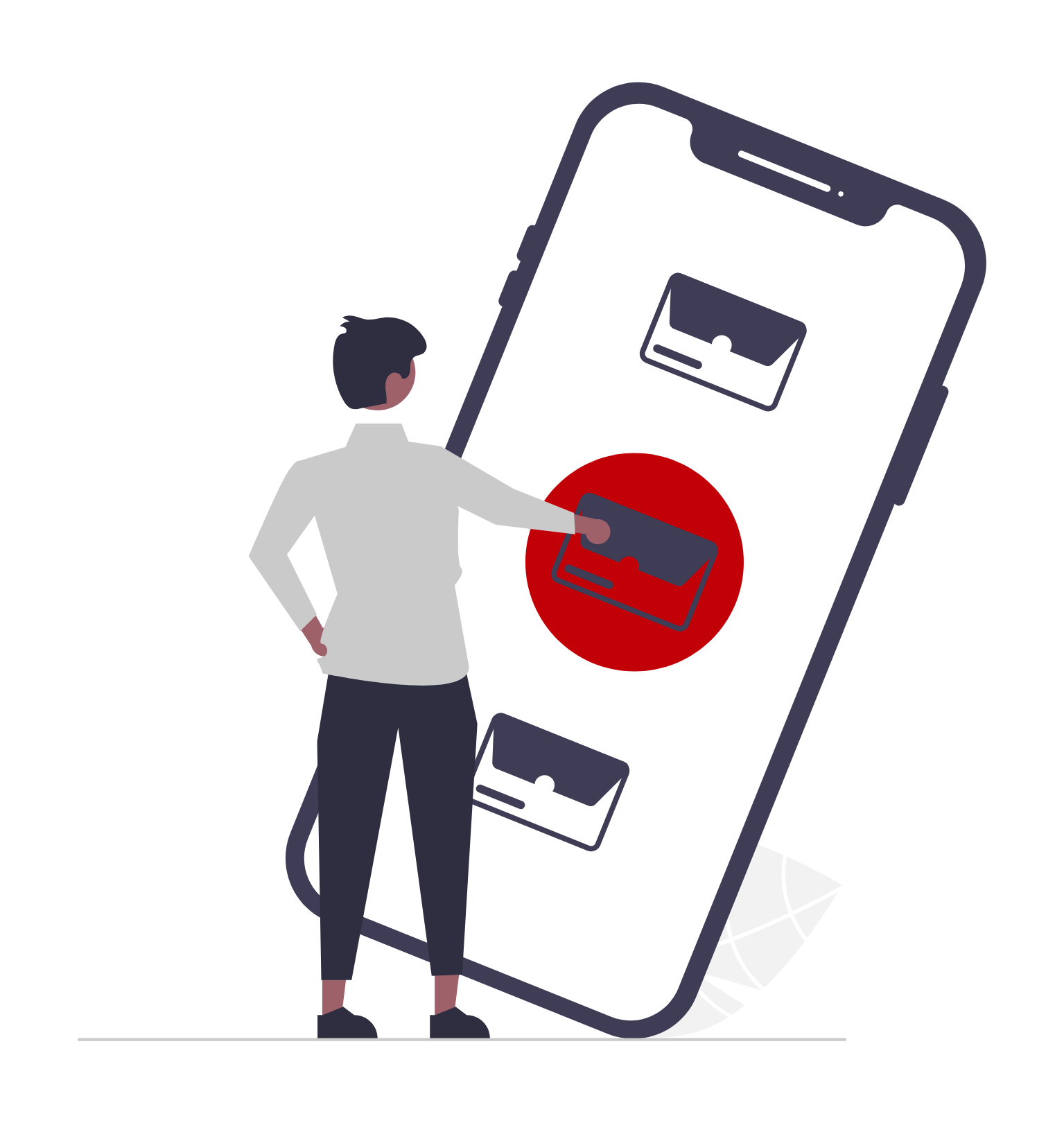 Email management illustration